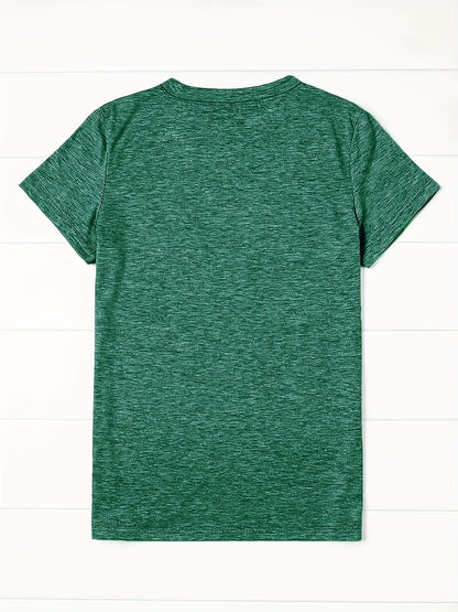 4PCS Women’s Vintage Valentine Print T-Shirts – Short Sleeve Round Neck Casual Tees