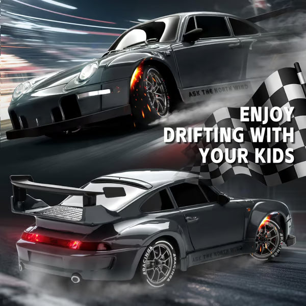 1:24 Scale 4WD RC Drift Car – 2.4GHz High-Speed 20KM/H Racing Car with LED Lights