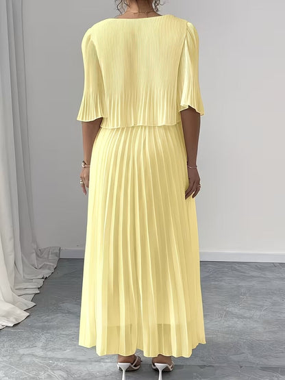 Effortless Style Plus Size Ruffle Dress for Elegant Occasions
