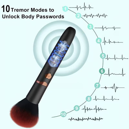 USB Rechargeable Personal Massager – Makeup Brush Style Mini Vibrator with Multi-Speed Vibration for Targeted Relaxation