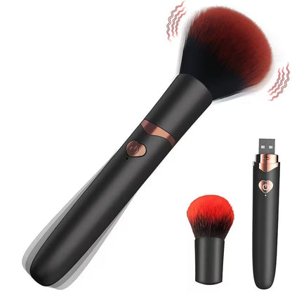 USB Rechargeable Personal Massager – Makeup Brush Style Mini Vibrator with Multi-Speed Vibration for Targeted Relaxation