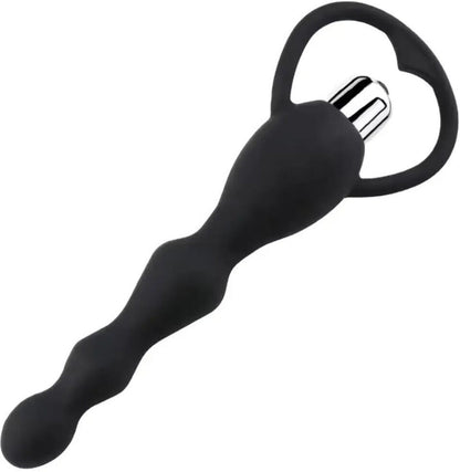 USB Rechargeable Silicone Vibrating Bead Massager – Multi-Speed Personal Wellness Device, Waterproof & Portable