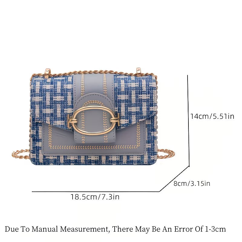 Trendy PU Leather Crossbody Bag – Lightweight Square Design with Spacious Interior