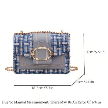 Trendy PU Leather Crossbody Bag – Lightweight Square Design with Spacious Interior