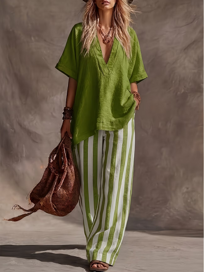 Urban Grace V-Neck Workwear Co-Ord