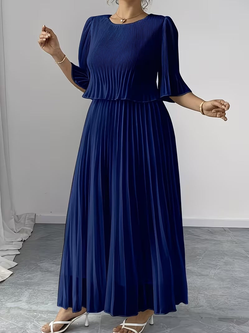 Effortless Style Plus Size Ruffle Dress for Elegant Occasions
