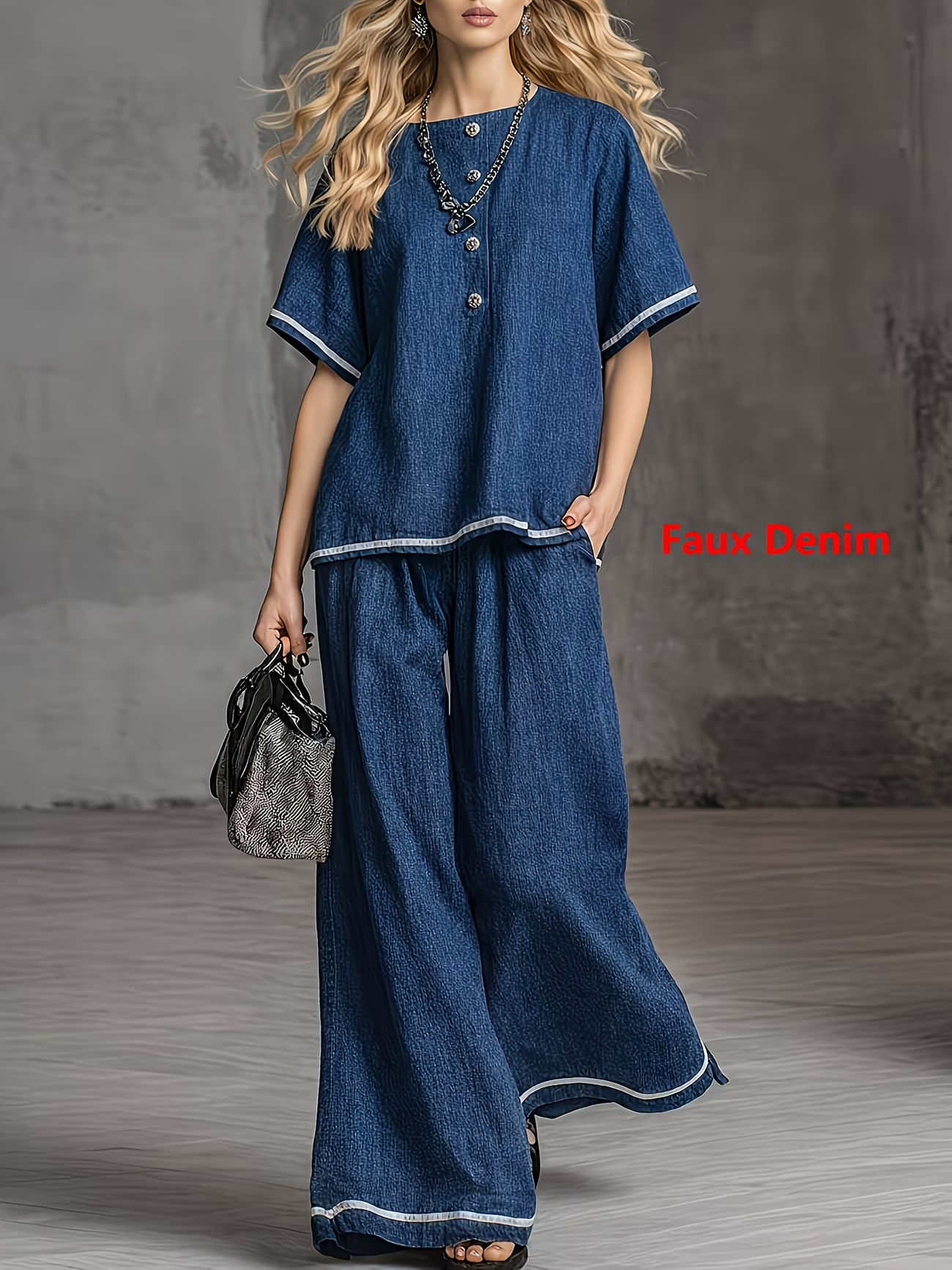Urban Grace V-Neck Workwear Co-Ord
