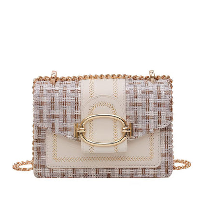 Trendy PU Leather Crossbody Bag – Lightweight Square Design with Spacious Interior