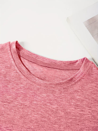 4PCS Women’s Vintage Valentine Print T-Shirts – Short Sleeve Round Neck Casual Tees