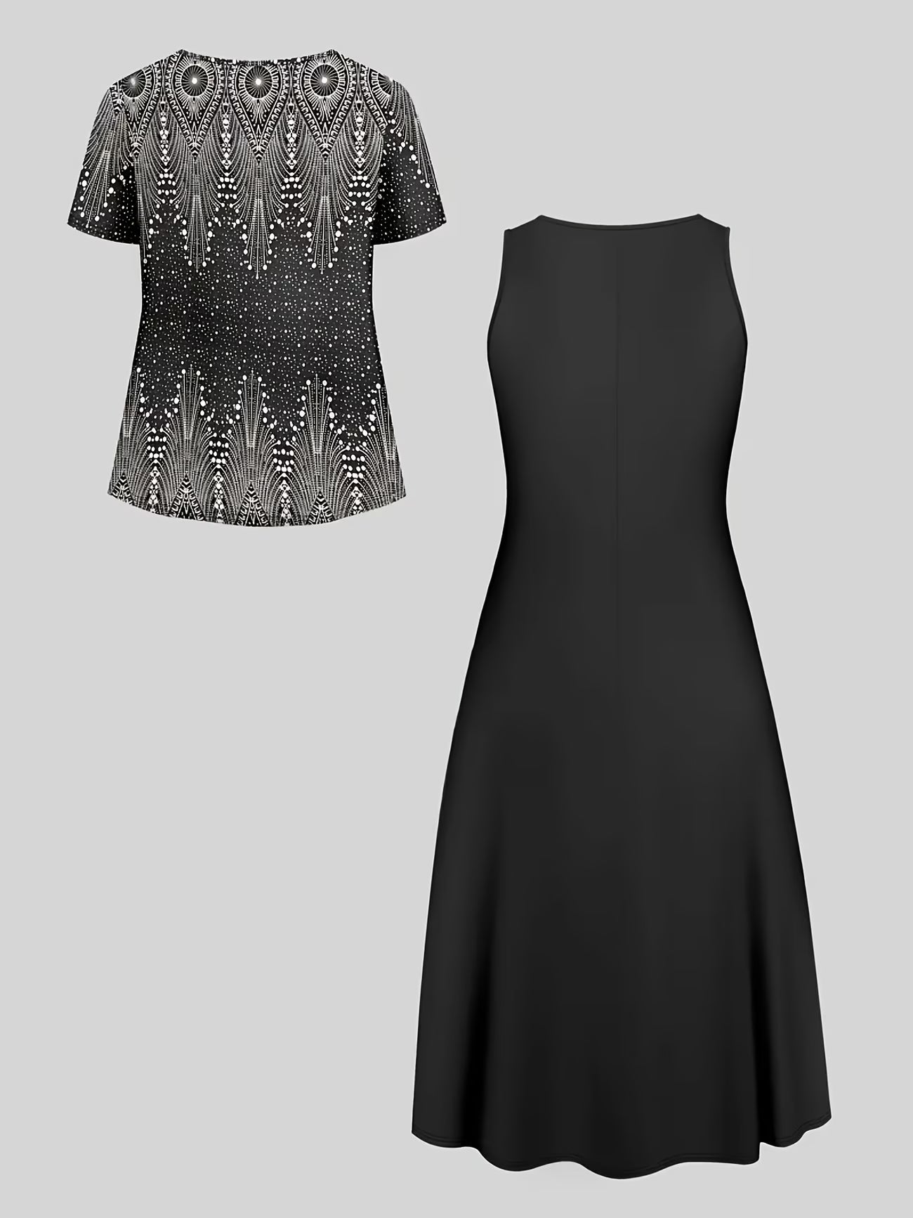 Ethnic Fusion Jacket & Skirt Set – Spring Autumn Comfort Wear