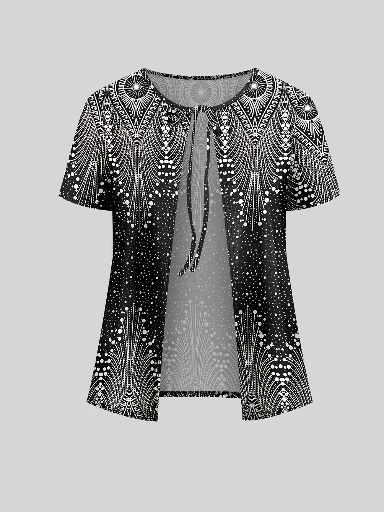 Ethnic Fusion Jacket & Skirt Set – Spring Autumn Comfort Wear