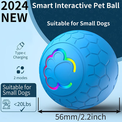 Smart Rechargeable Dog Toy Ball – Automatic Bouncing Interactive Pet Toy