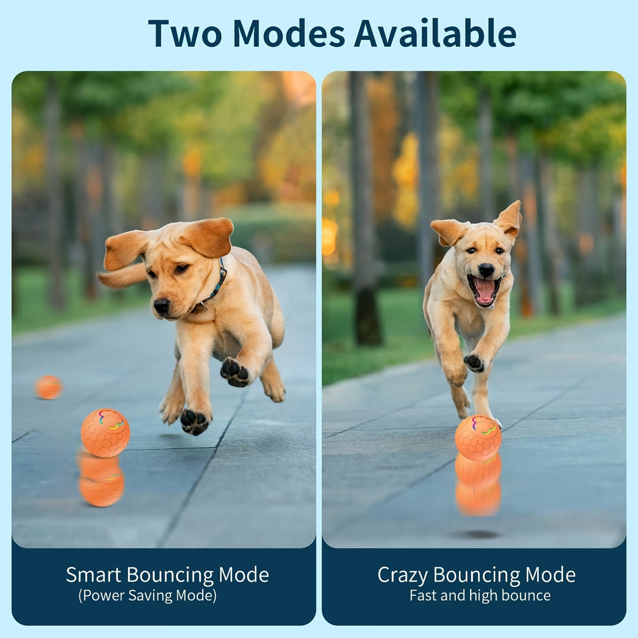 Smart Rechargeable Dog Toy Ball – Automatic Bouncing Interactive Pet Toy