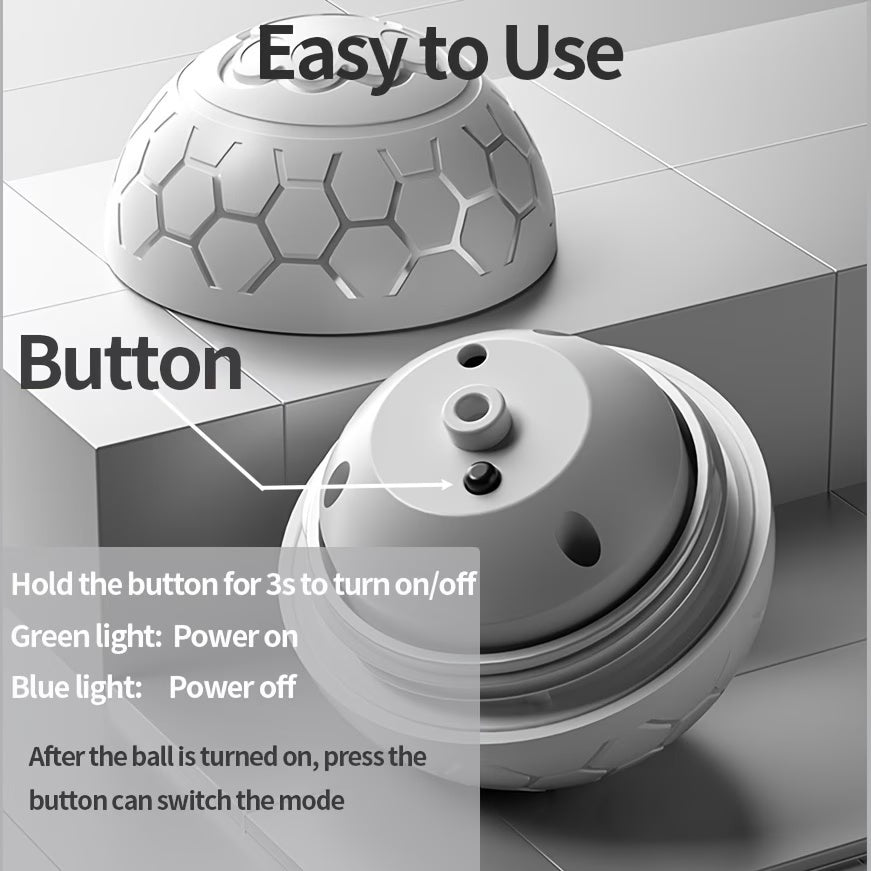 Smart Rechargeable Dog Toy Ball – Automatic Bouncing Interactive Pet Toy