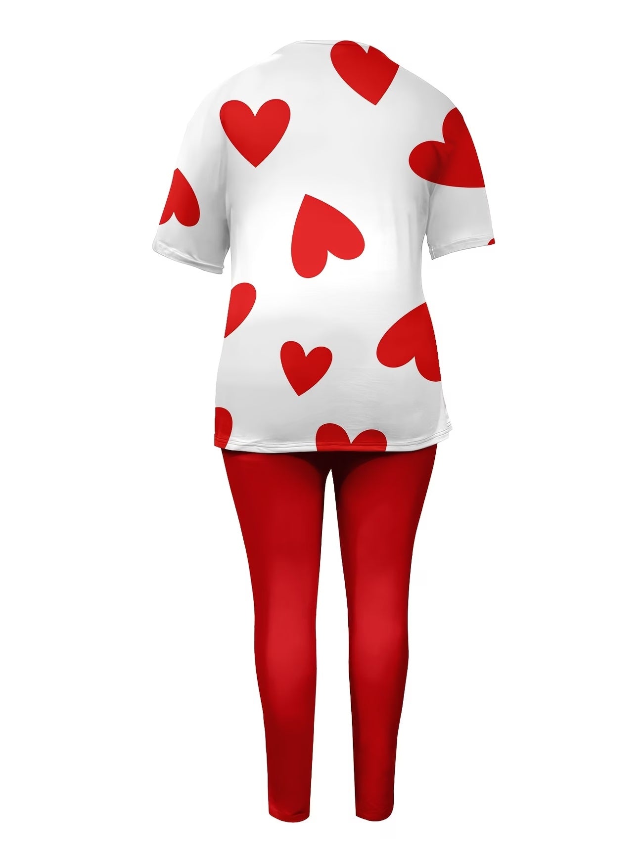 Women’s Floral Printed Co-Ord Set – Short Sleeve Top & Trouser 2-Piece Casual Outfit