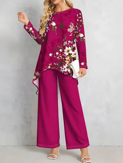 Floral Luxe Two-Piece Suit Set