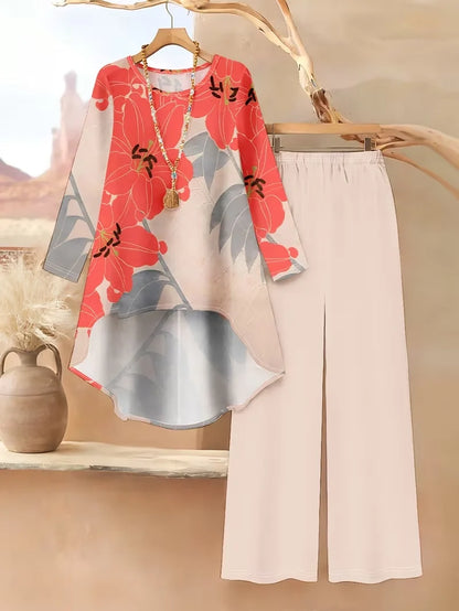 Floral Luxe Two-Piece Suit Set
