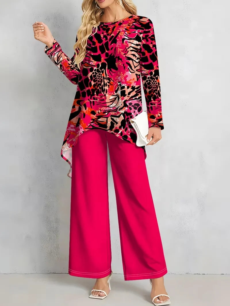 Floral Luxe Two-Piece Suit Set