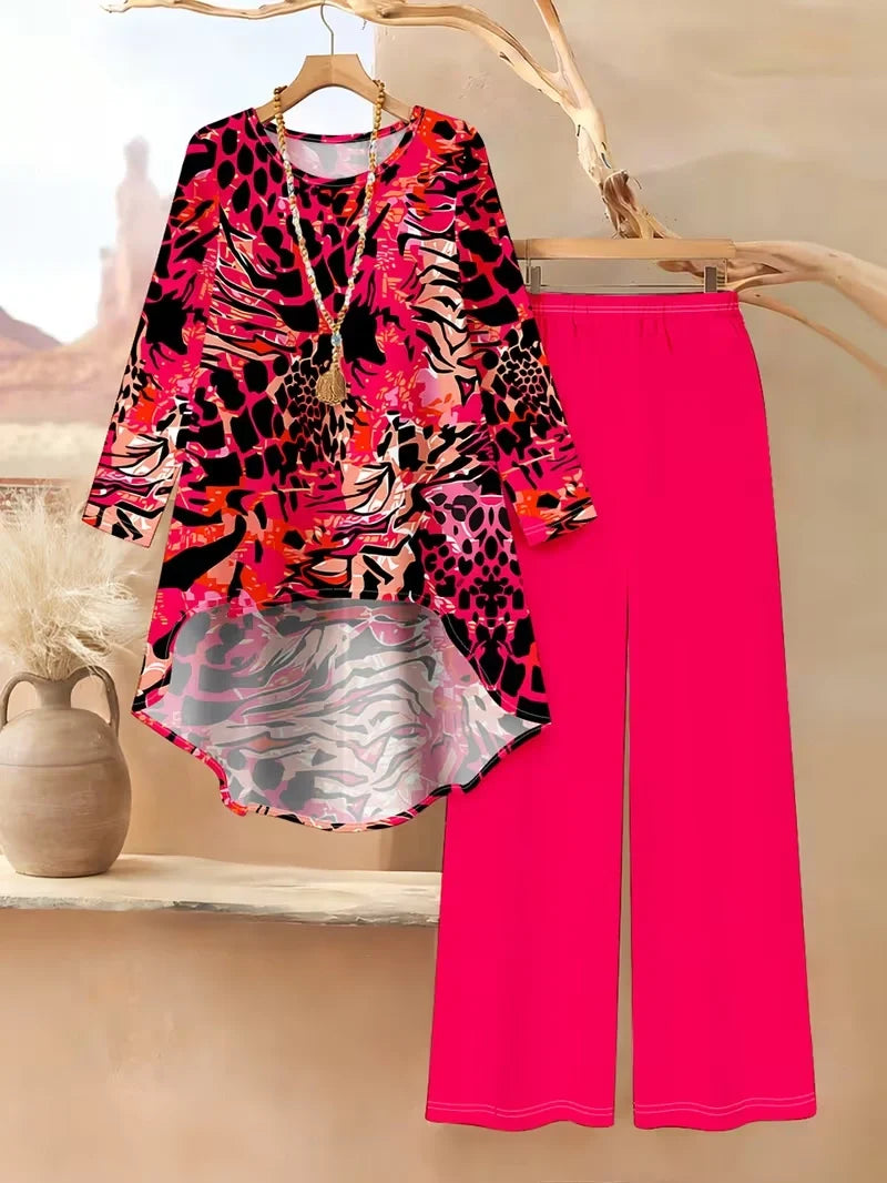 Floral Luxe Two-Piece Suit Set