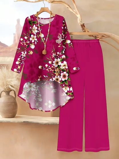 Floral Luxe Two-Piece Suit Set