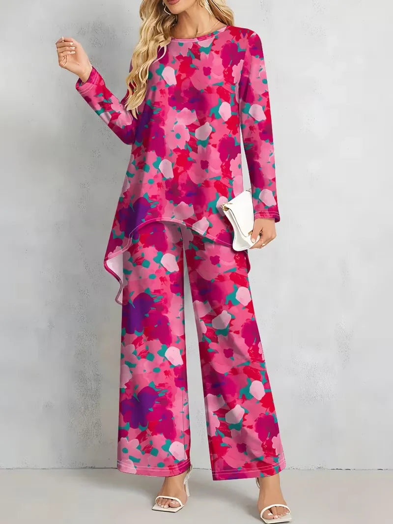 Floral Luxe Two-Piece Suit Set