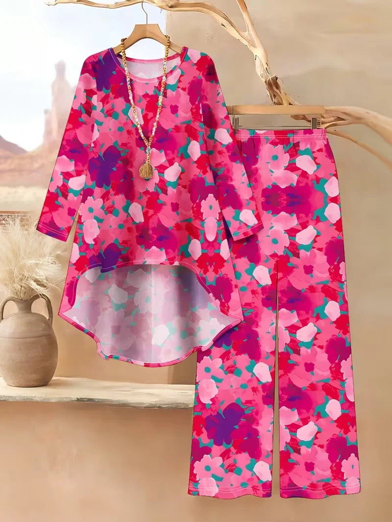 Floral Luxe Two-Piece Suit Set