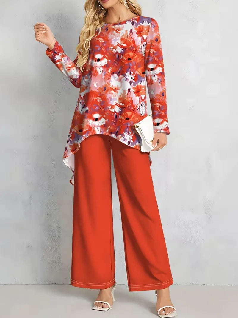 Floral Luxe Two-Piece Suit Set
