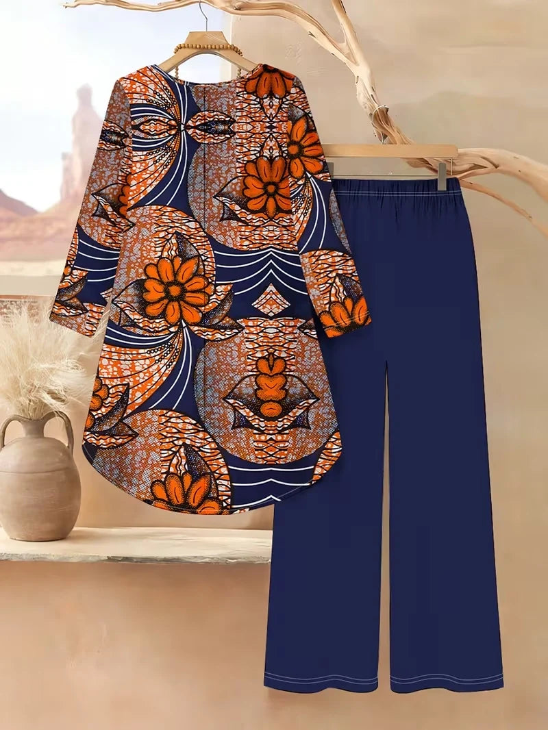Floral Luxe Two-Piece Suit Set