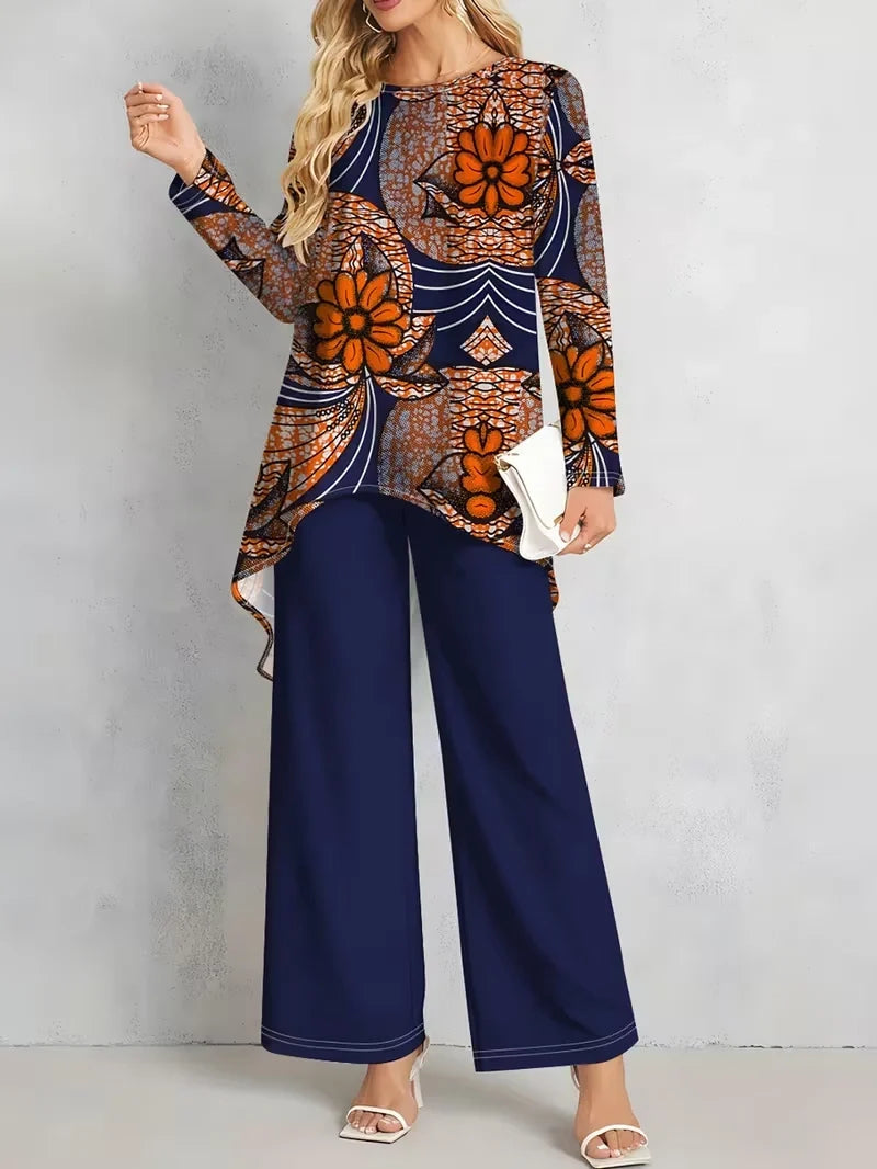 Floral Luxe Two-Piece Suit Set