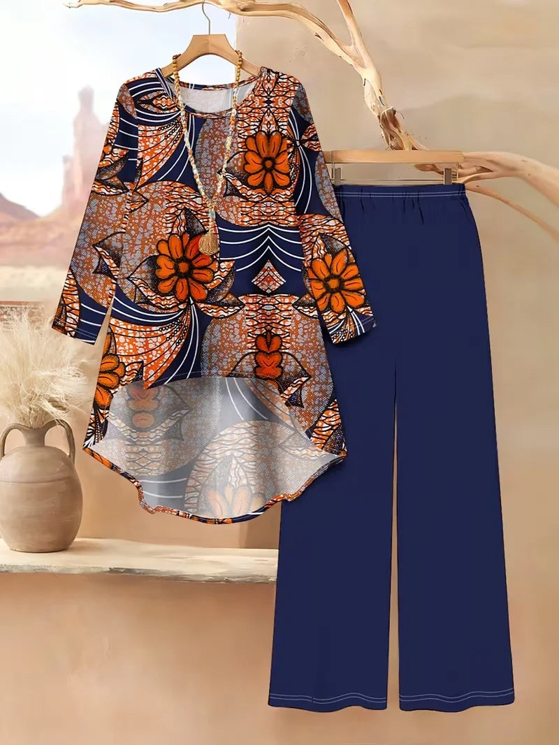 Floral Luxe Two-Piece Suit Set