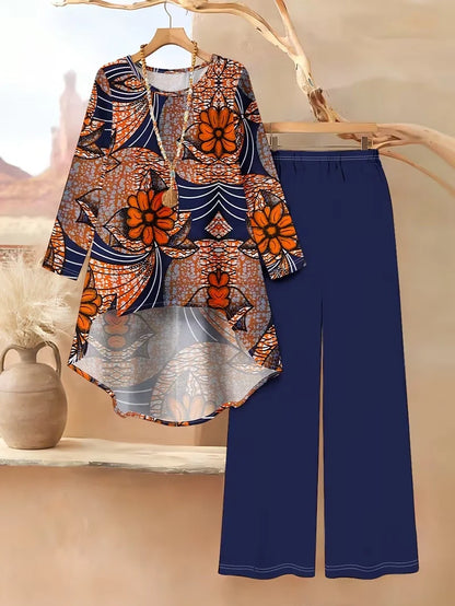 Floral Luxe Two-Piece Suit Set