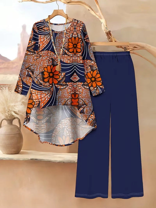 Floral Luxe Two-Piece Suit Set
