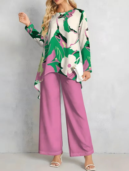 Floral Luxe Two-Piece Suit Set