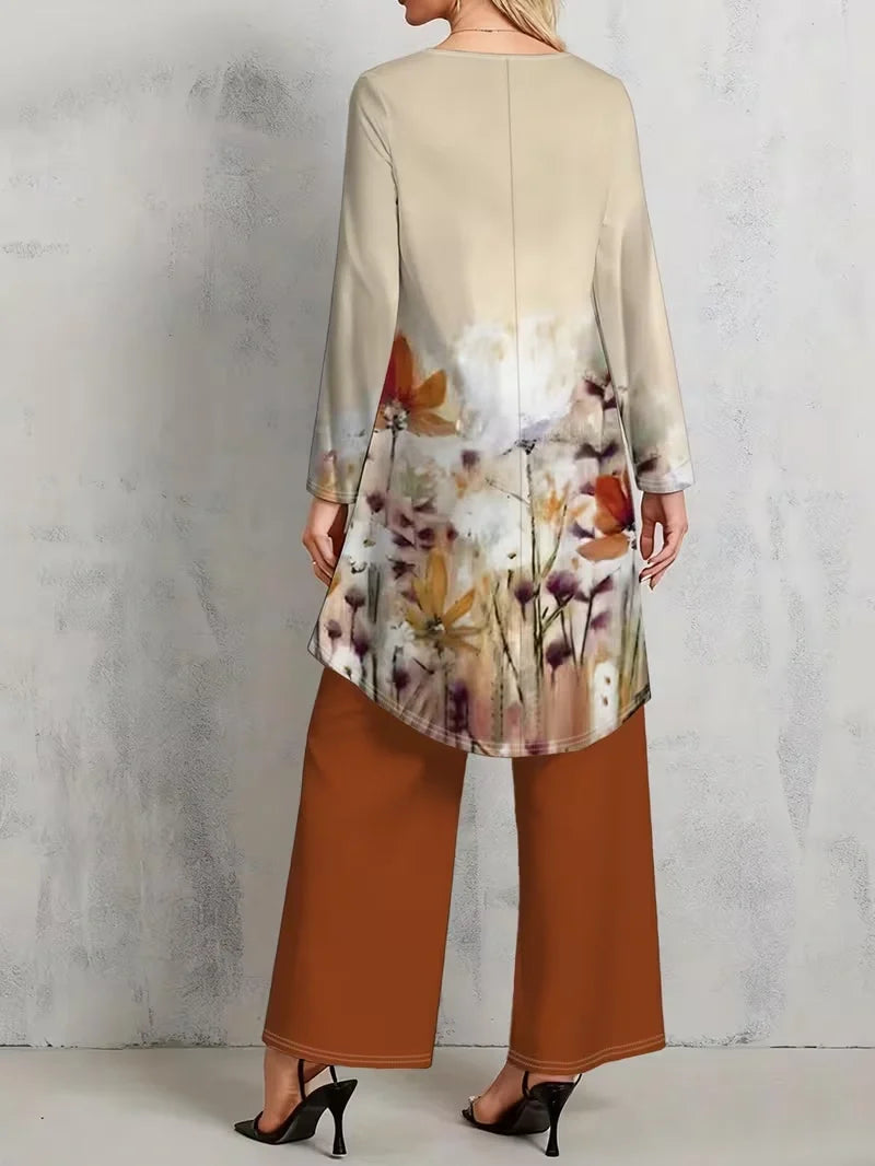 Floral Luxe Two-Piece Suit Set