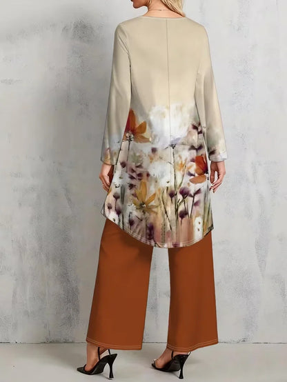 Floral Luxe Two-Piece Suit Set