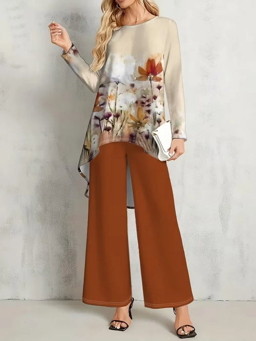 Floral Luxe Two-Piece Suit Set