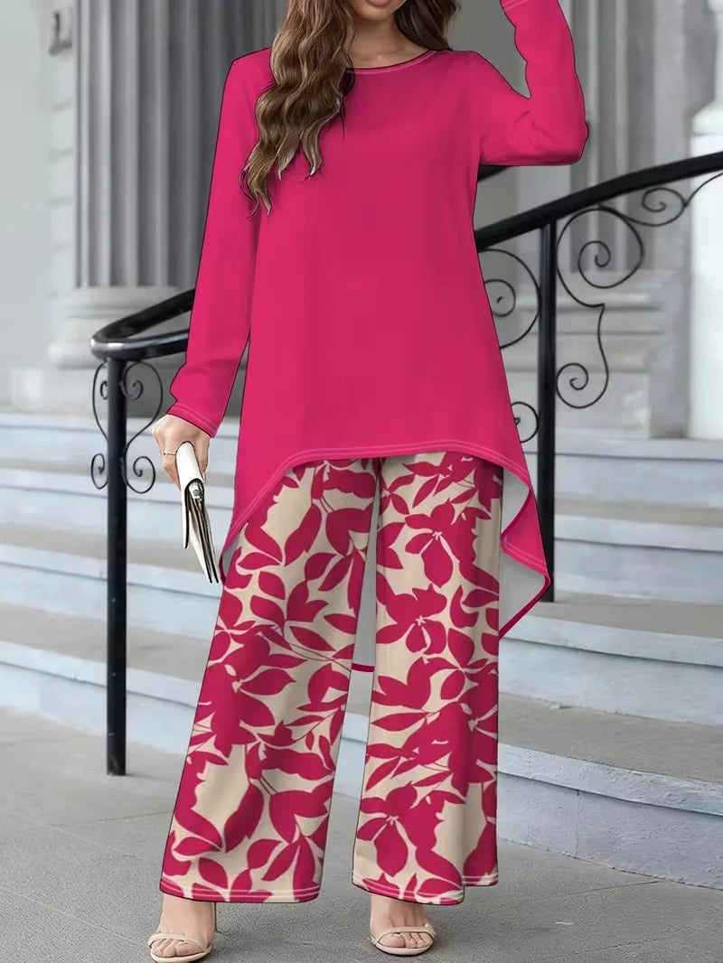 Floral Luxe Two-Piece Suit Set
