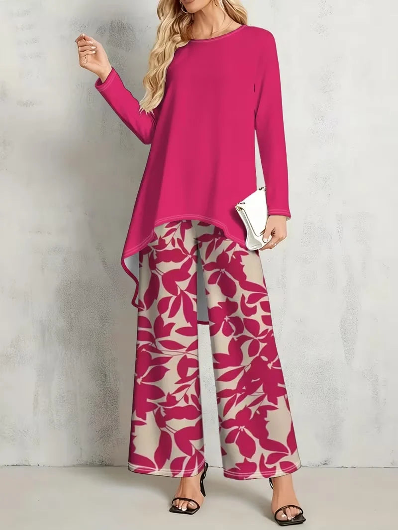 Floral Luxe Two-Piece Suit Set