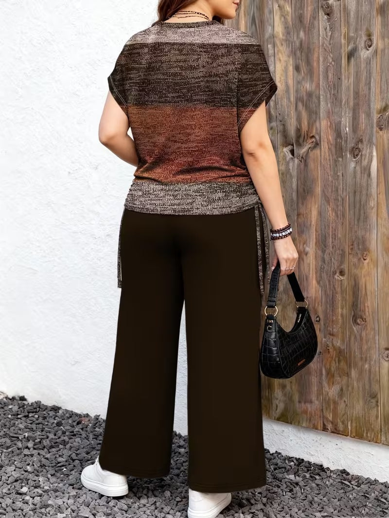 Minimalist Luxe Plus-Size Co-Ord Set