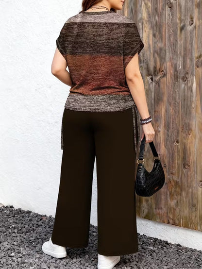 Minimalist Luxe Plus-Size Co-Ord Set