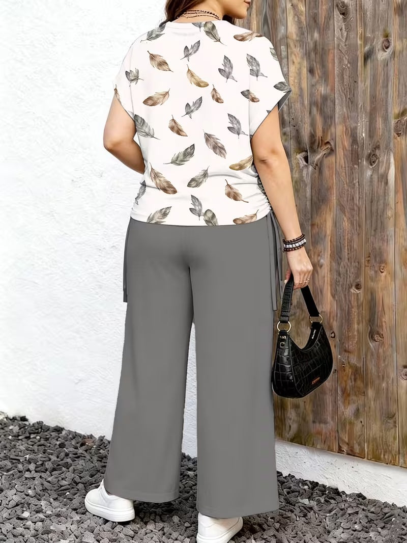 Minimalist Luxe Plus-Size Co-Ord Set