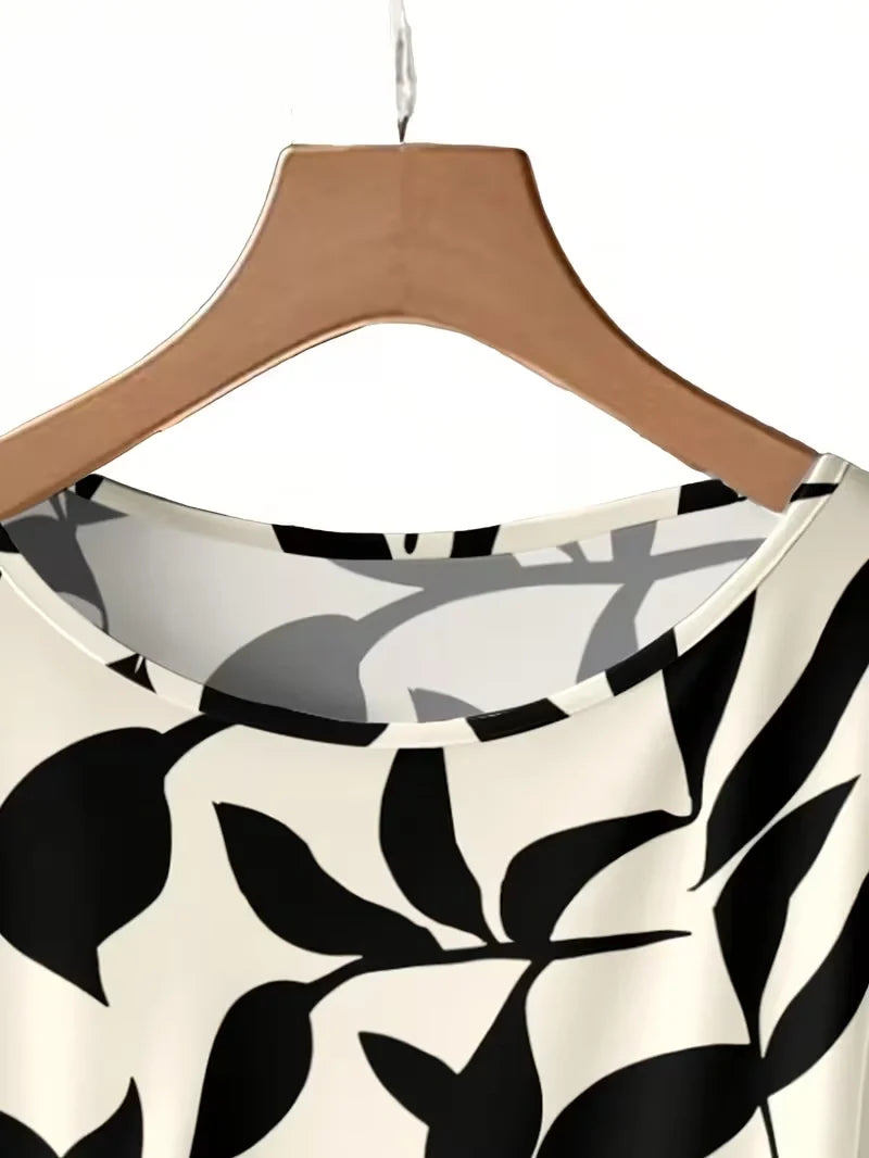 Women’s 2-Piece Floral Outfit – Shirt & Pants Set