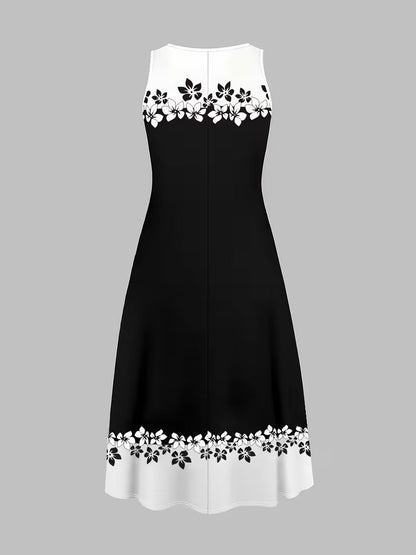 Elegant Geometric Print Co-Ord Set – Lapel Jacket, Vest & Long Skirt 3-Piece Outfit