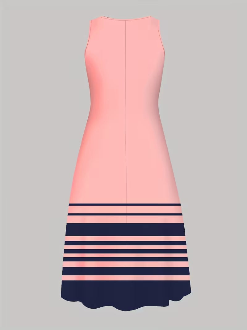 Elegant Geometric Print Co-Ord Set – Lapel Jacket, Vest & Long Skirt 3-Piece Outfit