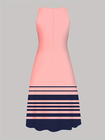 Elegant Geometric Print Co-Ord Set – Lapel Jacket, Vest & Long Skirt 3-Piece Outfit