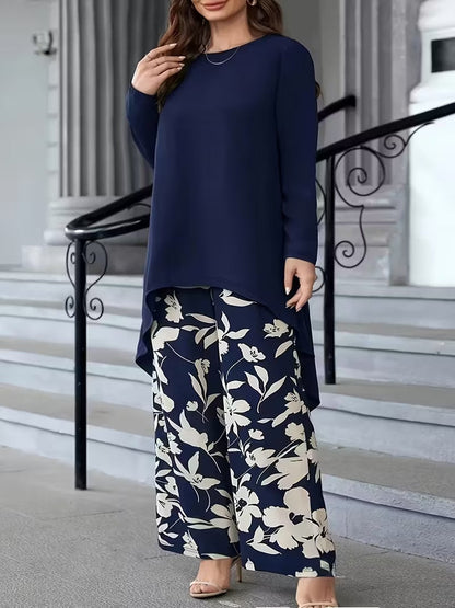 Plus Size Irregular Hem Dress Top