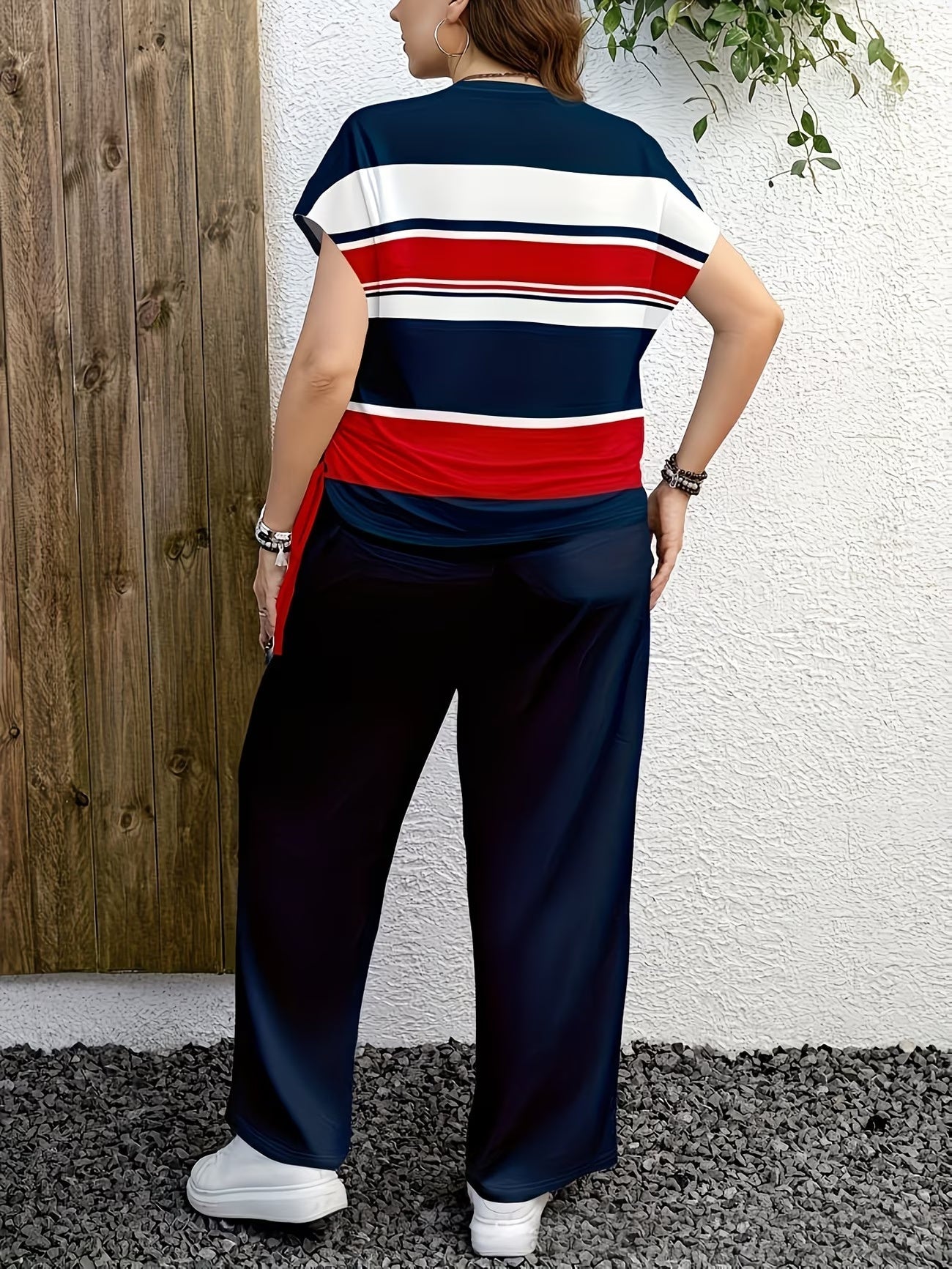 Casual T-Shirt & Pants 2-Piece Summer Outfit for Women
