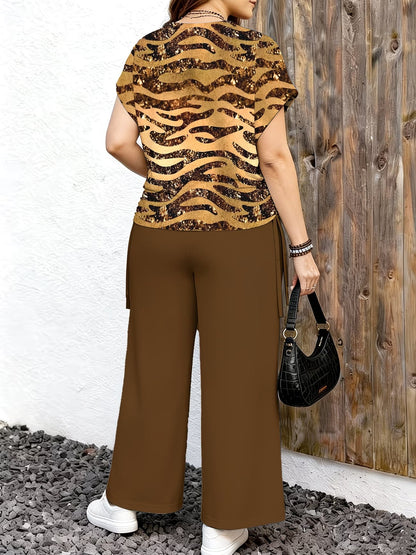 Casual T-Shirt & Pants 2-Piece Summer Outfit for Women